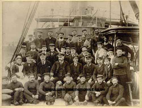 crew of the Duke of Cornwall, with my great grandfather Robert Lyttle third from the left on the second row